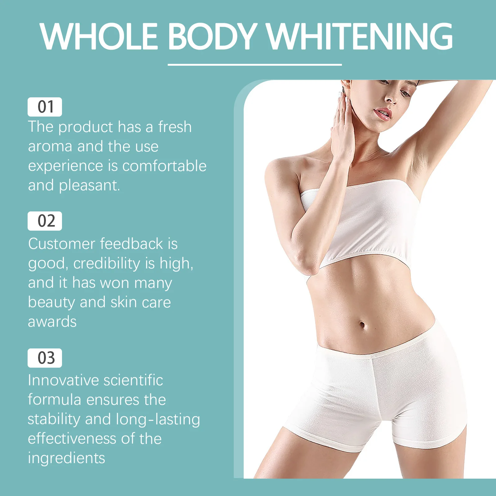 Body Brightening Set Lighten Thigh Underarm Knee Joint Private Part Dark Skin Bleaching Improve Dull Retinol Moisturizing Lotion 5