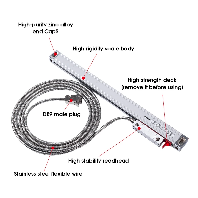 DRO-3V 2V 2축 3축 디지털 디스플레이 금속 케이스 밀링 선반 기계용 선형 스케일 엔코더 DRO AC90-250V