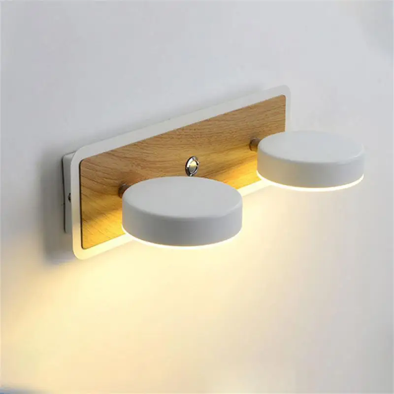 

Iron Art Bedside Lamp Convenient Led Energy Saving Lamp Reading Wall Light Led Lamp 360 ° Free Rotation Direction Wall Fitting