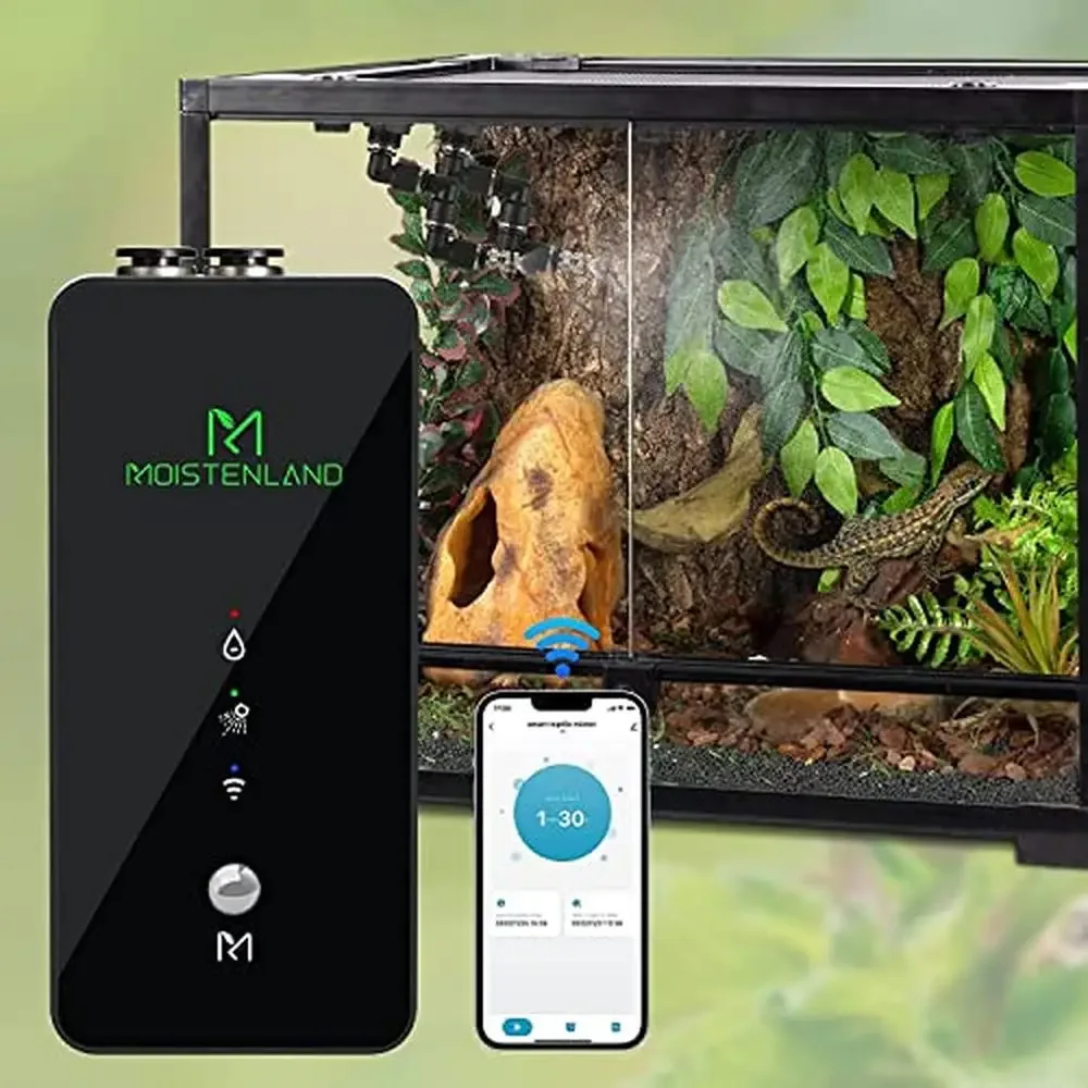 WiFi Reptile Mister Terrariums Misting System Snake Python Tortoise Gecko Lightweight 120G Aquarium Control via SmartLife App 1