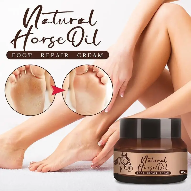 

Equine oil foot repair cream dry and cracked feet, peeling, nourishing, moisturizing, repairing and anti cracking cream