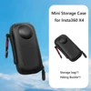 Case for Insta360 X4 Accessories PU Portable Carrying Case Anti-scratch Travel Storage Case with Carabiner Portable Storage Bag 4