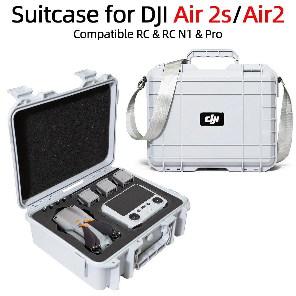Portable Case Explosion-Proof Box ABS Suitcase for DJI AIR 2S With Screen Remote Control for Mavic Air 2 Storage Box Accessories drone accessories drone storage bag dji case drone case handbag case camera carrying case
