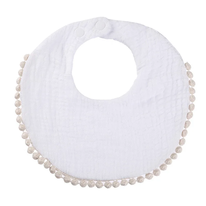 baby accessories designer Baby Tassel Bib Newborn Absorbent Cotton Saliva Towel Infant Boy Girl Feeding Burp Cloth Bandana Scarf Toddler 360 Rotate Bibs baby headband Baby Accessories