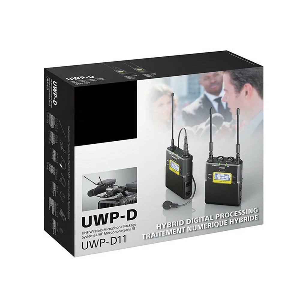 UWP-D11 DV 카메라 인터뷰 디지털 무선 라발리에 마이크 패키지, 612-641MHz UTX-B03 바디팩 송신기 URX-P03 리시버