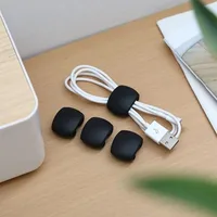 Cable Winder Cable Organizer Clips Mouse Wire Headphone Holder USB Charger Holder Desk Tidy Organizer Wire Cord Protector 3
