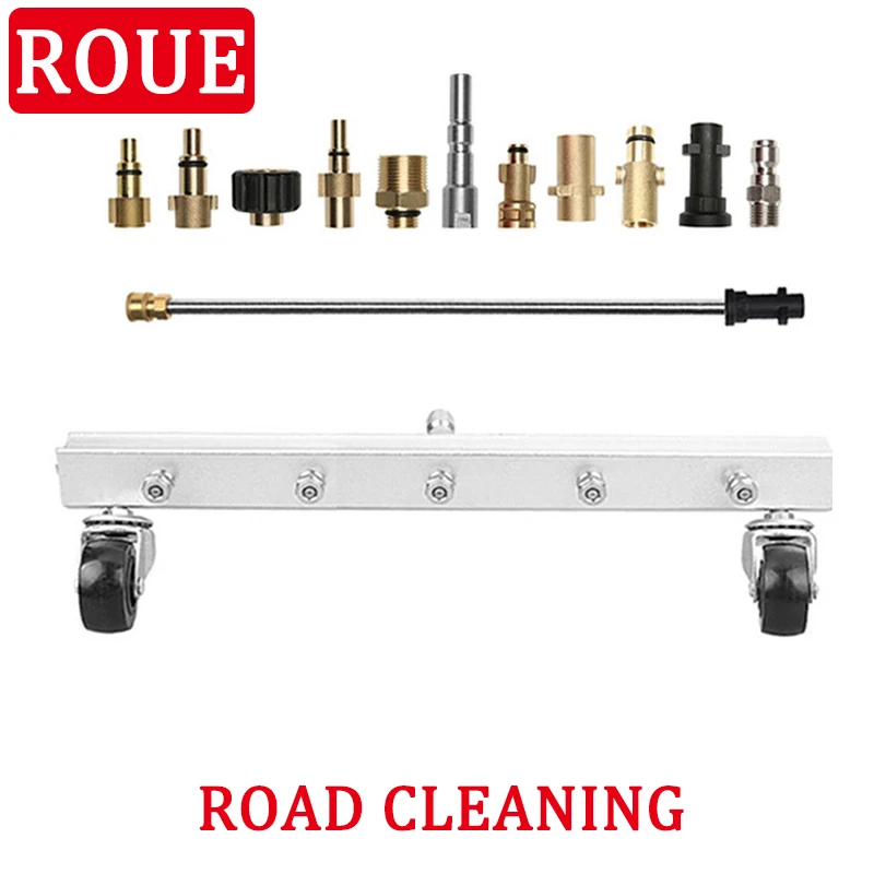 Scrubber Per Ugelli A 5 Fori Turbo Pulitore Ad Alta Pressione Rondella A Getto Per Pavimenti Stradali Scopa Strumenti Per La Pulizia Della Pistola A S