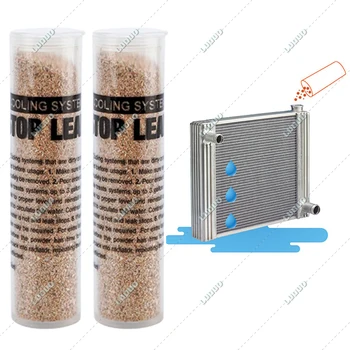 Car Cooling System Stop Leak Powder Radiator Stop Leak Sealer Conditioner Repair Kit Inhibits Rust & Corrosion for Water Pumps 1