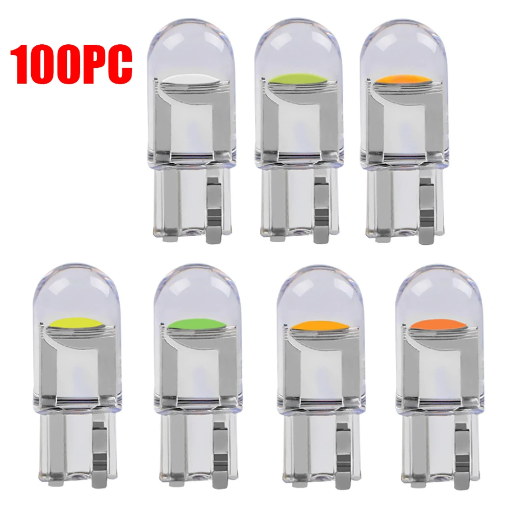 OKEEN 100x Wholesale T10 W5W LED Car Light Bulb Marker Wedge License Plate  Lamp Auto Reading Dome Lamp COB 6000K 168 194 192 12V - AliExpress