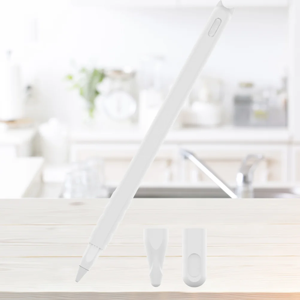 

Case Compatible with 2, Cover Silicone Case Sleeve Holder Case with 2pcs Cover iPencil Accessories Stylus Sleeve (