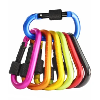 Set di ganci per porta filettati (per escursioni) - Ganci per appendere attrezzatura da campeggio all'aperto, dotati di asta in alluminio di un diametro specifico