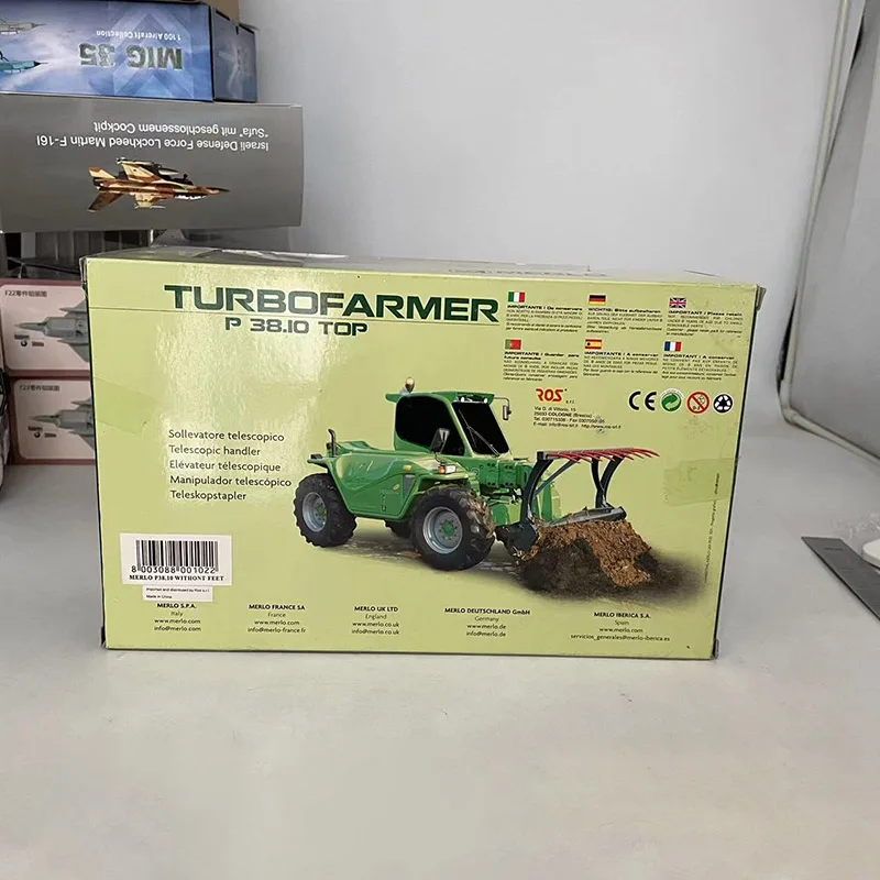 1/32 Scale Alloy ROS MERLO MULTIFARMER Multi-function Forklift Model  Engineering Vehicle Mechanical Toy Gift Collection Display