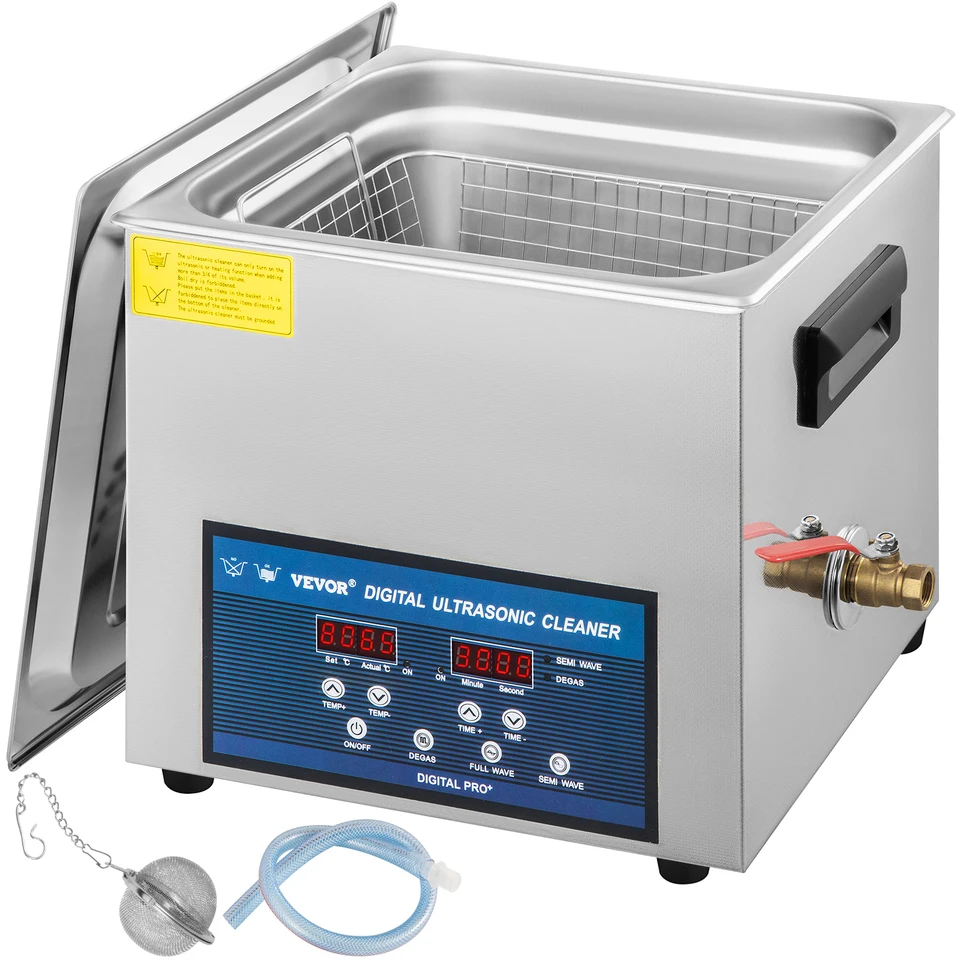 10L Dual Frequency Ultrasonic Cleaner with Heating Function