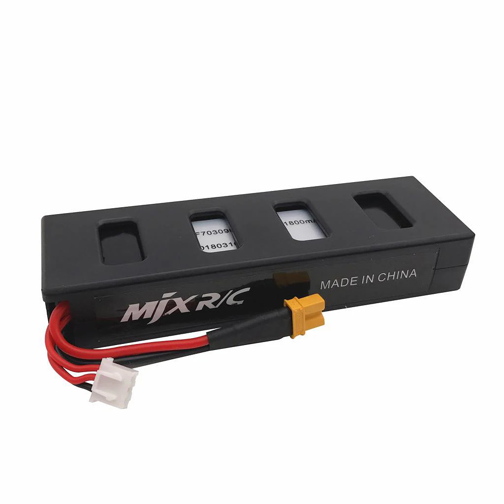 Connecteurs et câbles de la batterie 7.4V pour MJX Bugs 3, détail des prises