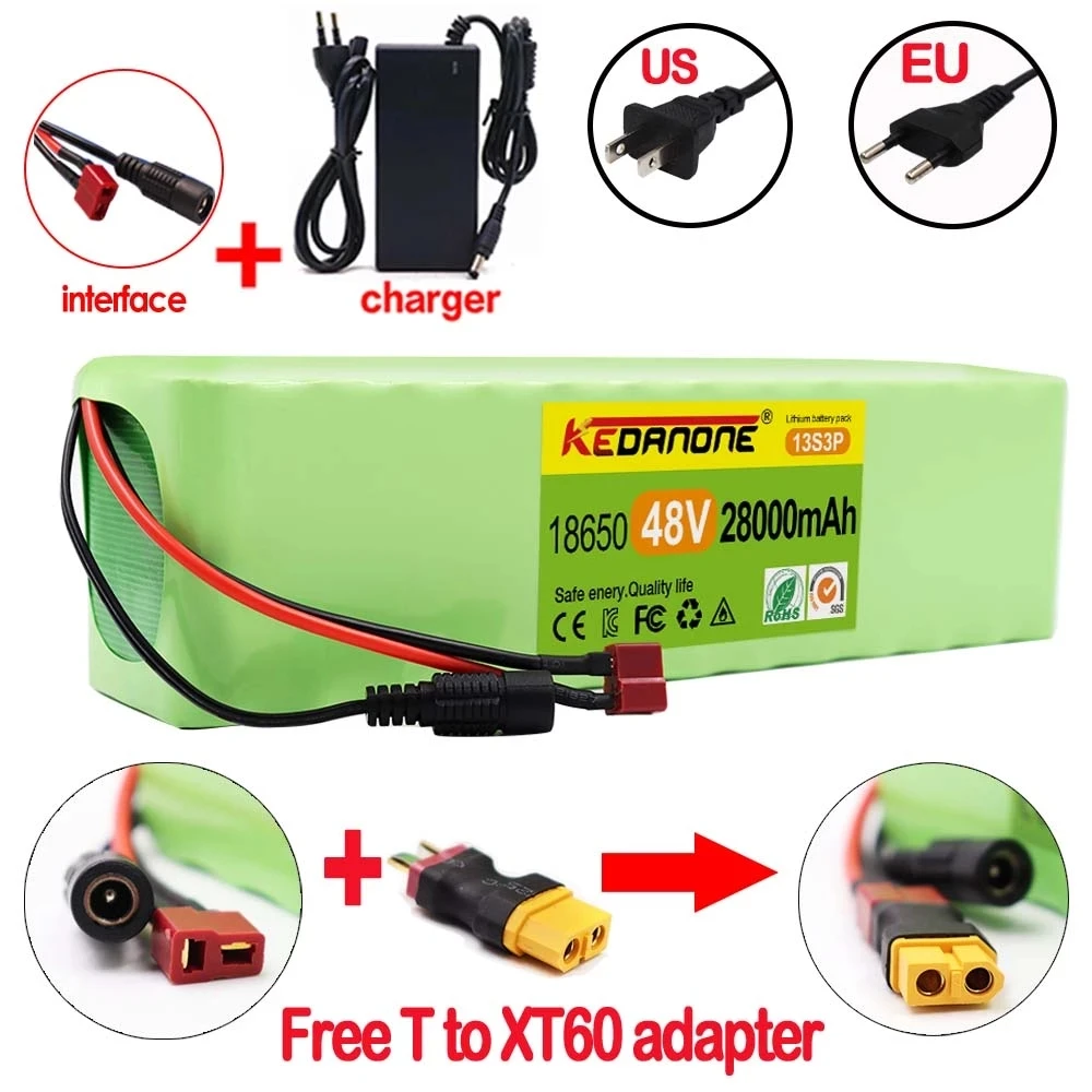 48V 80Ah 1000w 13S3P XT60 48V Lithium ion main image 1