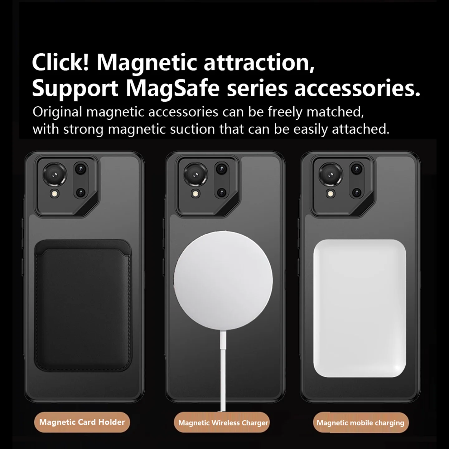 ASUS ROG Phone 9 Pro Magnetic Protective Case with Ring Stand