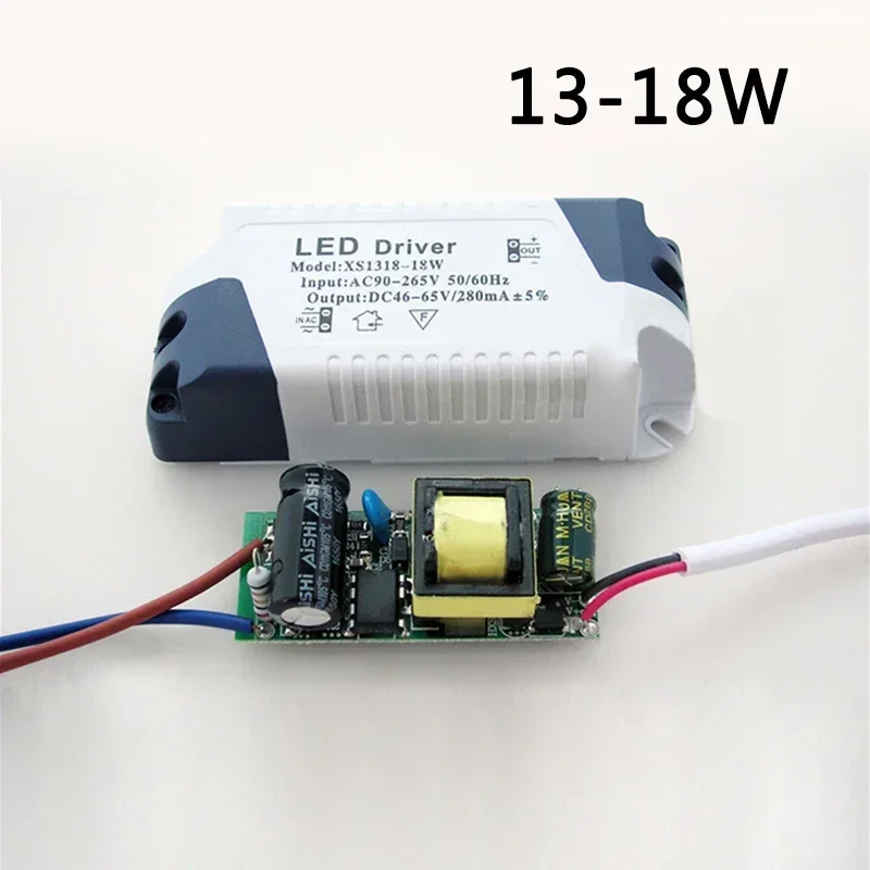 Universal LED Driver Power Supply Adapter for Lighting Transformation (3W-24W)