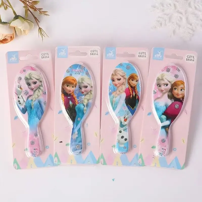 New Disney Frozen Cartoon Hair Comb Cute Anime Elsa Princess Anna Children'S Air Cushion Comb Small Portable Girl Hair Toy Gift