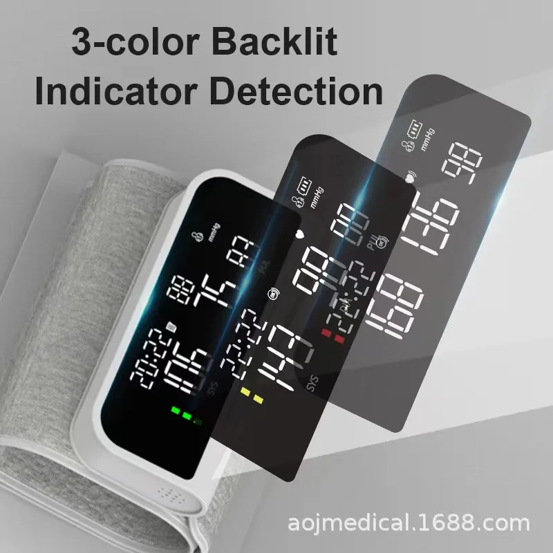 English Voice Arm Rechargeable Long Time Use Medical Blood Pressure Monitor Digitial LCD Large Screen Sphygmomanometer blood pressure monitor blood pressure meter