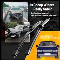 Wiper LHD Front Windshield Wiper Blades For SEAT Altea 2004-2015 2005 2006 2007 Windshield Windscreen Front Window 26"+26" 2