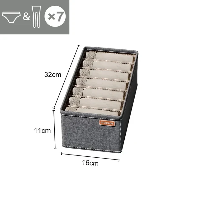thumbnail image 1 of Caja de almacenamiento para ropa interior, calcetines, sujetadores, armario, cajón organizador para ropa, corbatas, armario, organizador de ropa, calcetines, armario, caja separadora, 1 of 5