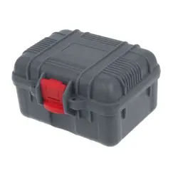 Durable Waterproof Jewelry Storage Case - Creative Plastic 1 - Slot Travel Box with Secure Bracelet Compartment (Grey)