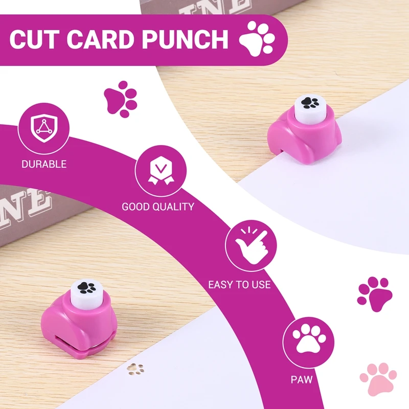 Mini Scrapbook Handmade Cut Card Craft Calico Printing DIY Paper Shaper Punch (Paw) paper craft punch