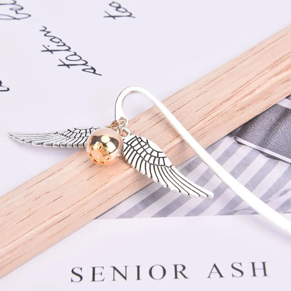 Vintage Wing Snitch Metal Bookmark Deathly Hallows Index Divider For Reading Notebook Book Mark