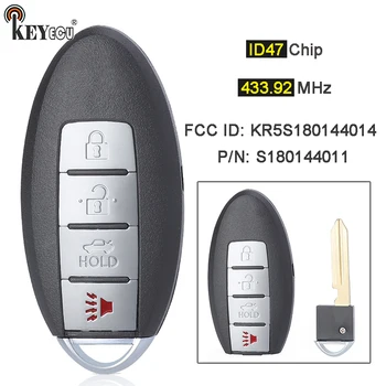 Keyforkess 433.92MHz ID47 Chip Continental: S180144011 ID FCC: muslimsmart Remote Key Fob per Infiniti QX60 JX35 2013-2015