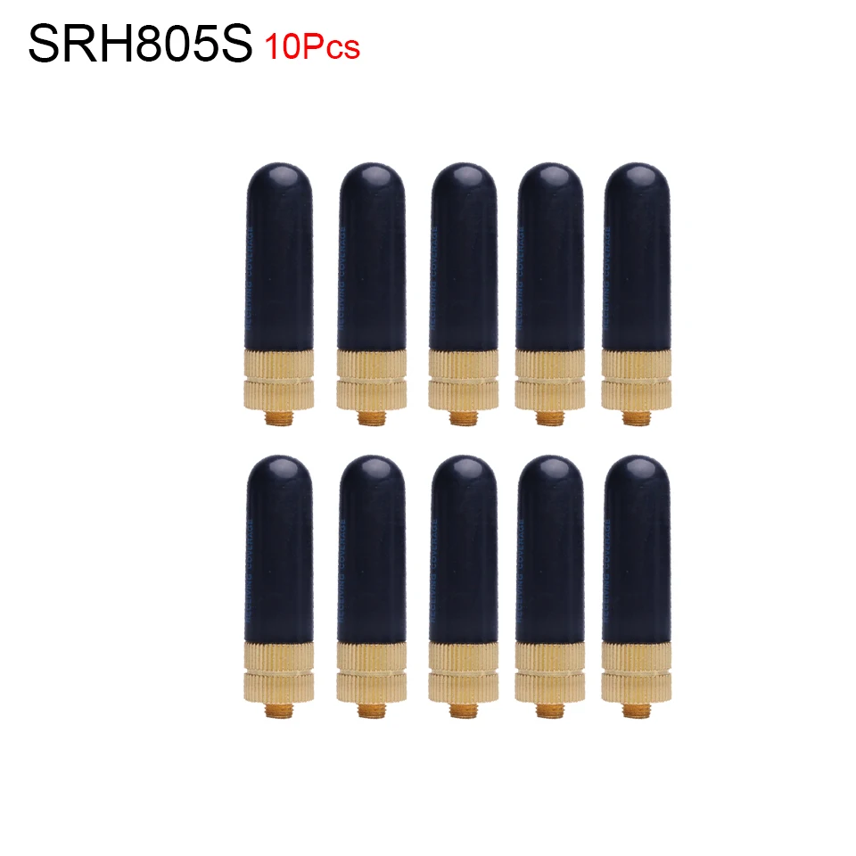 

10PCS SMA-F Female Antenna 10W High Gain SRH805S Dual Band UHF VHF for Baofeng UV-5R BF-888S uv-82 UV-5RA UV5R UV-3R Ham Radio