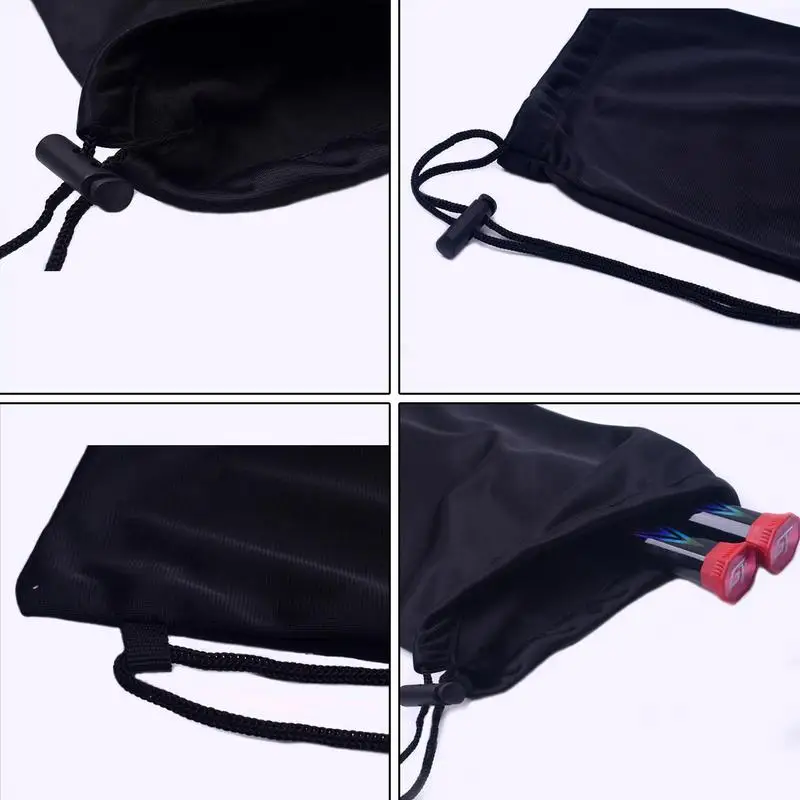 Portable Badminton Racket Bag Tennis Racket Protection Drawstring Bags Fashion Velvet Storage Bag Case Outdoor Sport Accessories