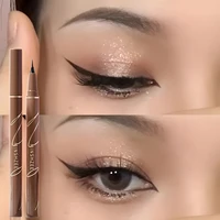 0.01mm Ultra Slender Liquid Eyeliner Pen, Extra Slim Eyebrows Pen Waterproof Professional Sweat Proof Liquid Eye Brow Pencil Lon 2