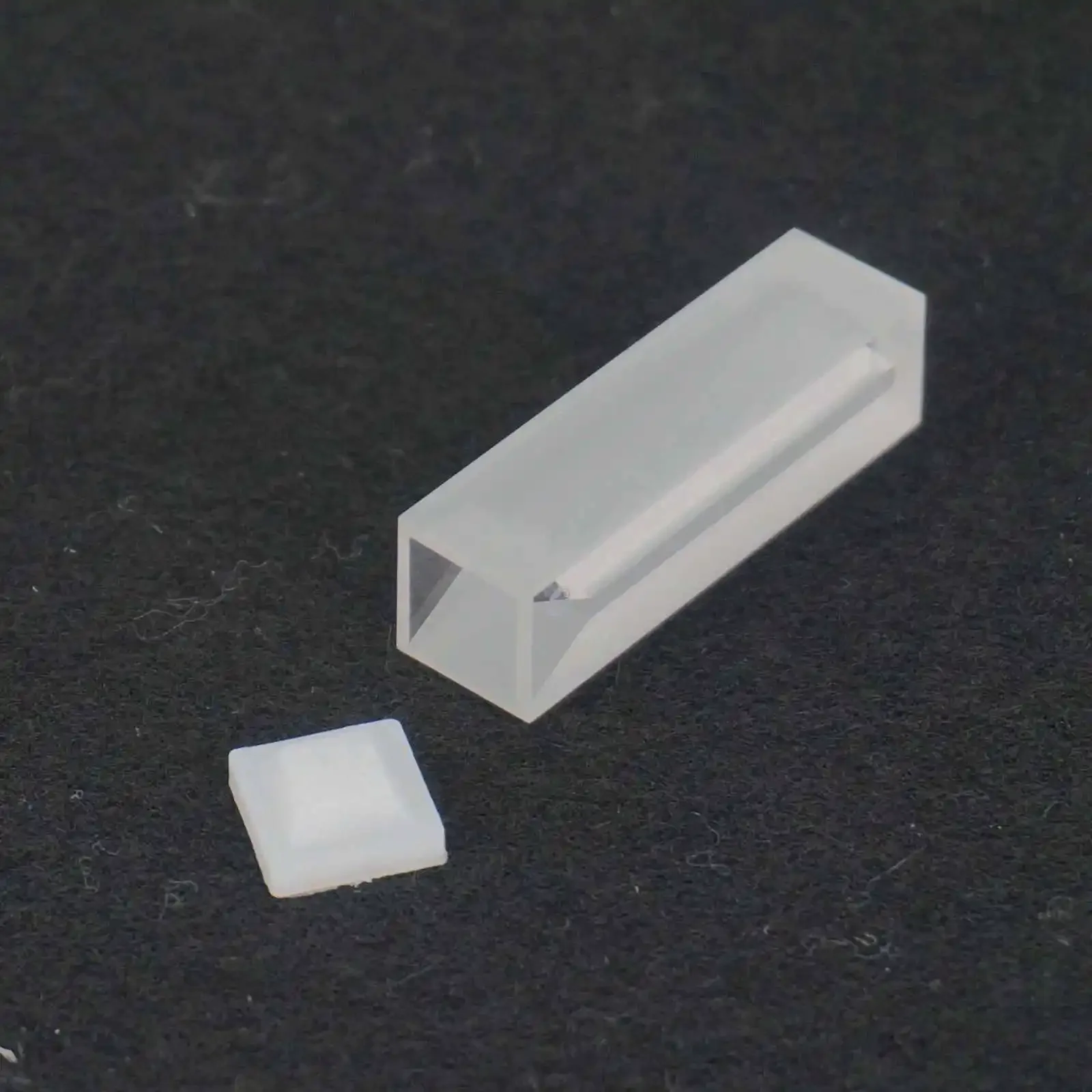 350ul 1mm Inside Width Micro JGS1 Quartz Cuvette Cell 2 Windows With Lid quartz cuvette cell