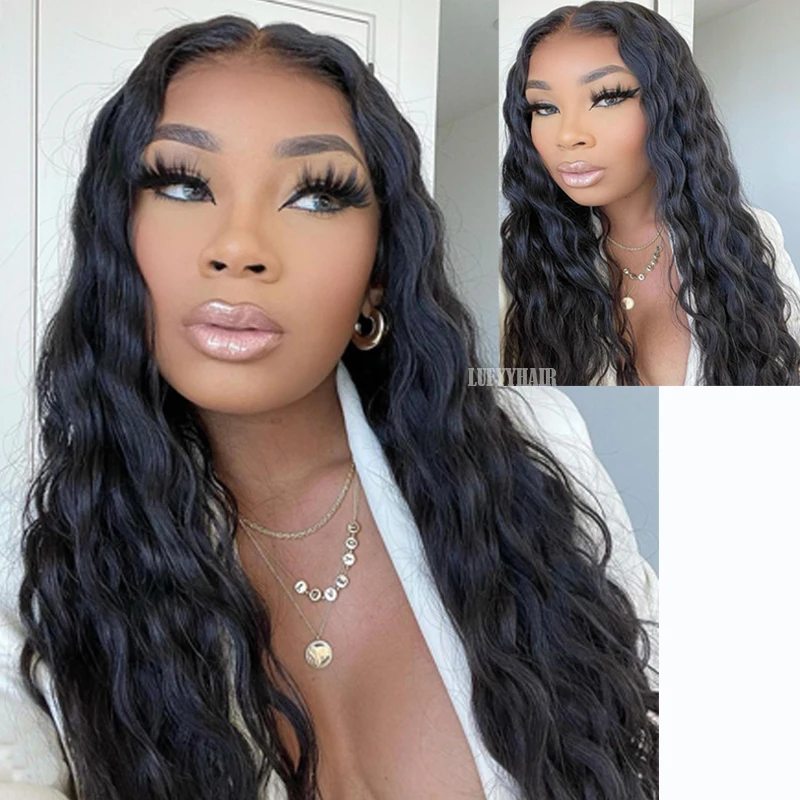 Water Wave I Tip Hair Extension Brazilian Remy Stick I Tip capelli umani onda sciolta Microlink Hair 100 fili - immagine 3