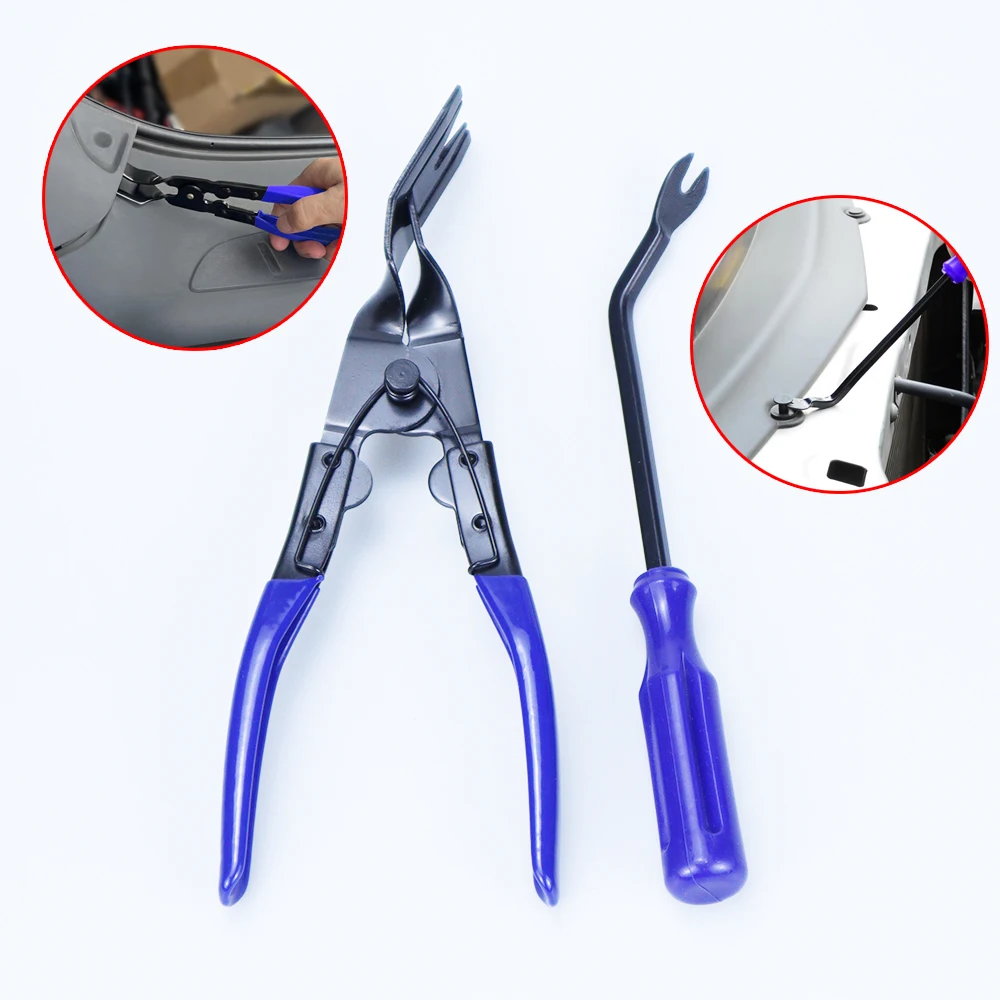 Car Clips Fastener Removal Pliers Kit Panel Dashboard Window Disassembly Tool Fastener Panel Door Plastic Rivet Removal 2030