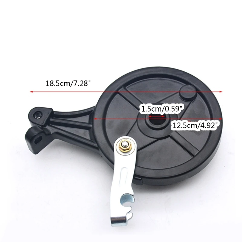 Electric Bike Rear Brake Drum Lock-Up Brakes Pads Motorcycle Brake Levers
