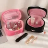 Soft Plush Large Capcity Makeup Bags For Women Daily Cosmetics Organzier Simple Style Tote Travel Toiletry Bag  sac a main 4