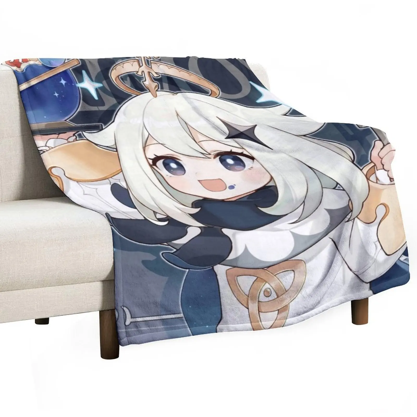 

Paimon Genshin Impact Throw Blanket Comforter Sofa Luxury Blankets