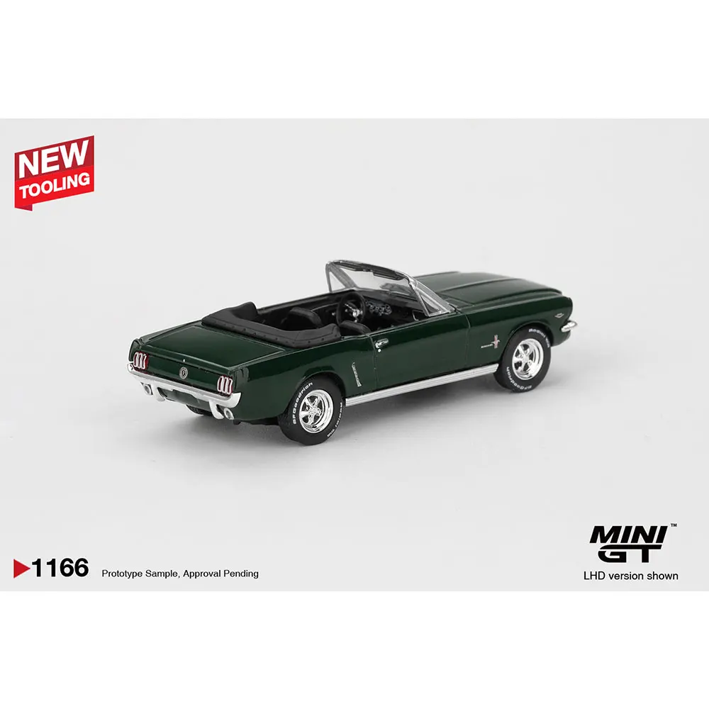 프리세일 MINIGT 1/64 다이캐스트 모델카 포드 머스탱 컨버터블 1964 하이랜드 그린 블리스터 패키징 고성능 모델