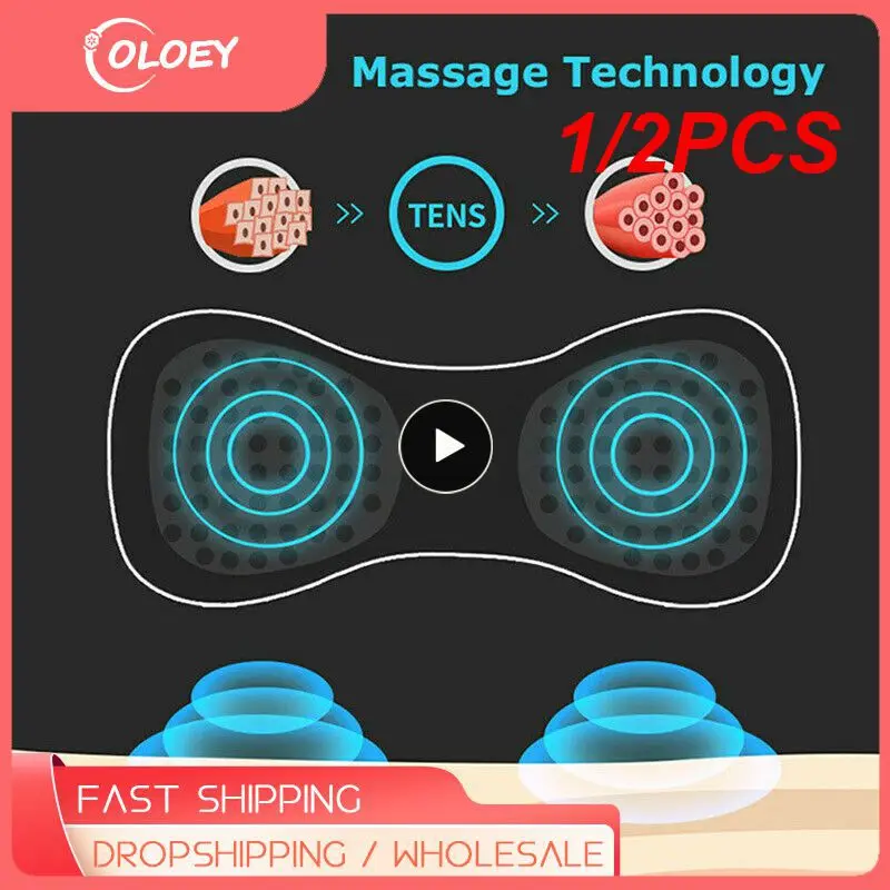 

1/2PCS Gel Pads for EMS Neck Massager Trainer Hip Exerciser Replacement Body Massager Patch Muscle Stimulator Sticker Gels