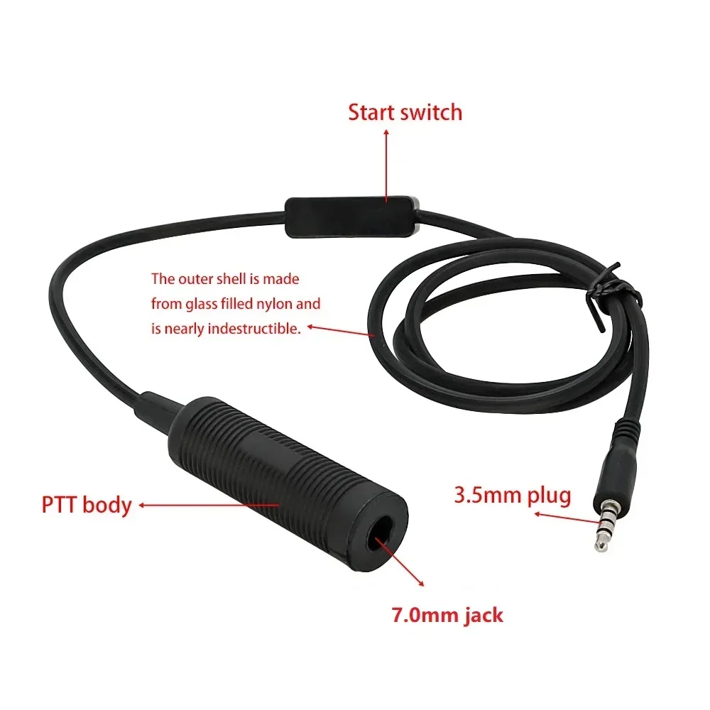 전술 헤드셋 어댑터 전화 플러그 3.5mm 미니 전화 PTT, COMTA SORDI 헤드셋 MP3 음악 어댑터, 애플 삼성 H..