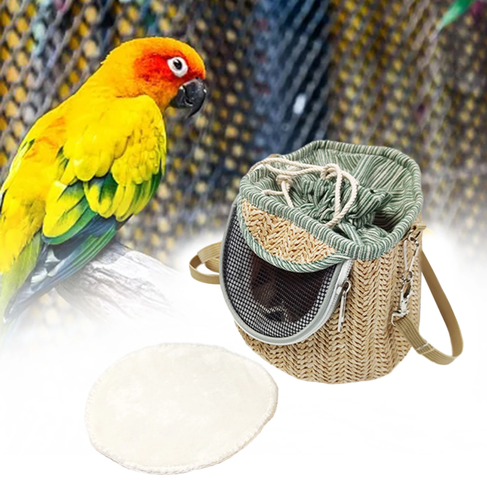 Portable Pet Bird Carrier Parrot Transport Cage Small Animal Carrier Outdoor Bird Accessories Guinea Pig Cage Travel Bag