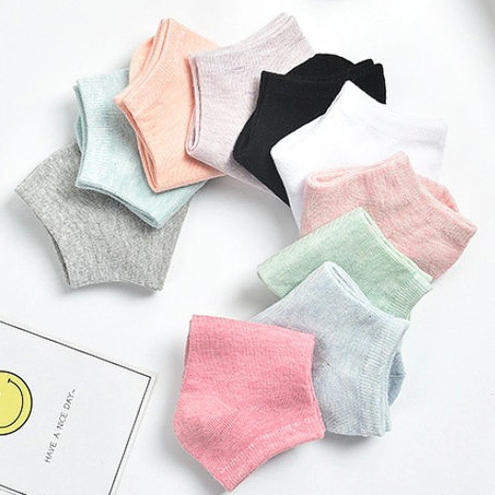 

10 Pairs/set Socks Cotton Woman Casual Wide Stripes Socks Lady Fashion Boat Socks Girls Low Hosiery Summer Short Ankle Socks