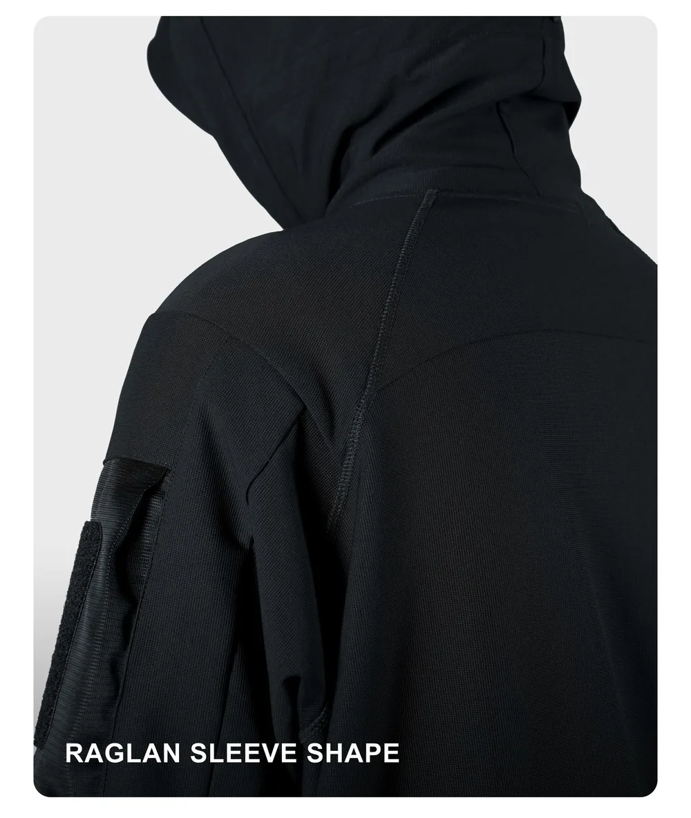 Reindee lusion 24aw graphene thermal storage dwr pullover hoodie armpocket with patch pad techwear gorpcore