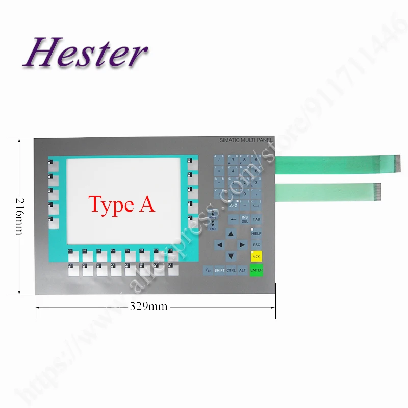 6AV6 643-0DB01-1AX0 MP277용 멤브레인 키보드 6AV6643-0DB01-1AX0 MP277 8인치 멤브레인 스위치용 8인치 멤브레인 키패드