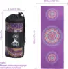 MoKo Yoga Towel Non Slip Hot Yoga Mat Yoga Blanket Printing Pattern Quick Dry with Corner Pocket for Bikram Pilates Gym Workout 4