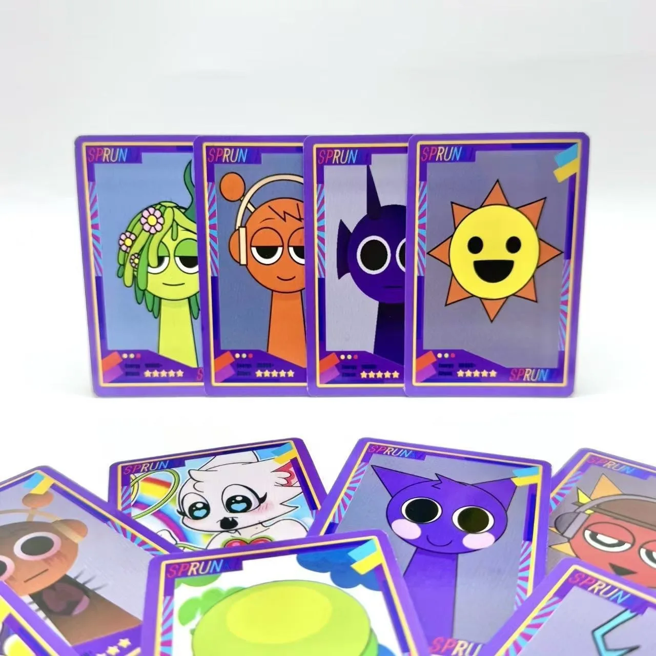 54pcs Incredibox Sprunki Double Sided Printing Card Cartoon Lomo Cards HD Photocard Kids Gift Collection Cards kpop photo cards,photo cards,comics photo cards,manga photo cards