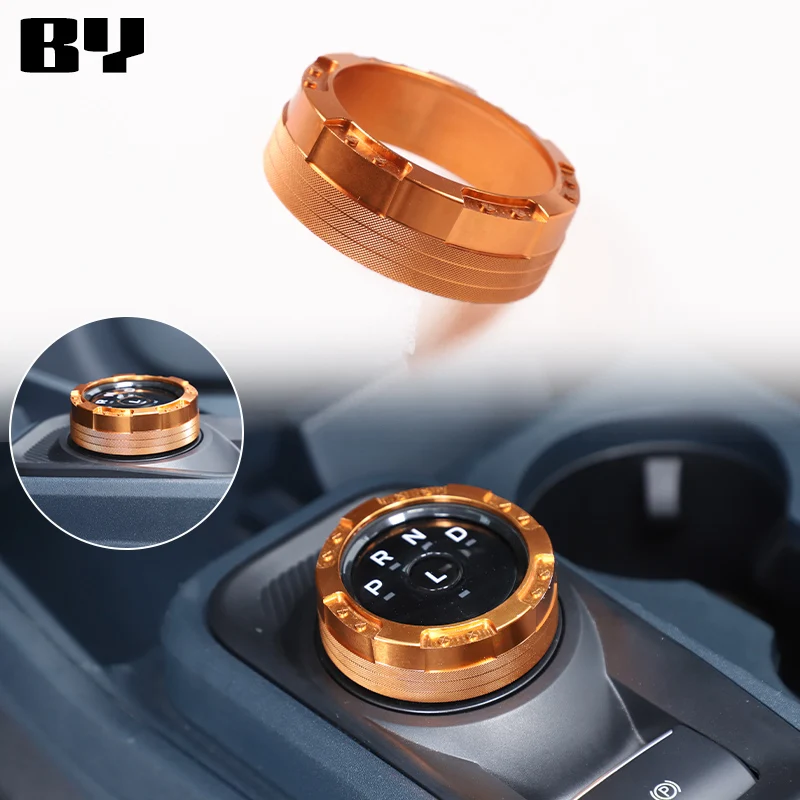 

Aluminum Center Console Car Gear Shift Switch Button Ring Trim Cover For Ford Maverick 2022 2023 XL XLT Auto Accessories