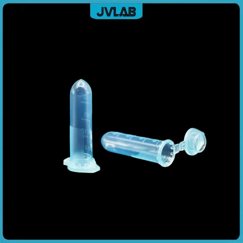 Microtubes Centrifuge Tube 2ml Lab Centrifugal Tube Colourful EP Bottom Round PP Test Snap-cap Clear Scale 100/PK