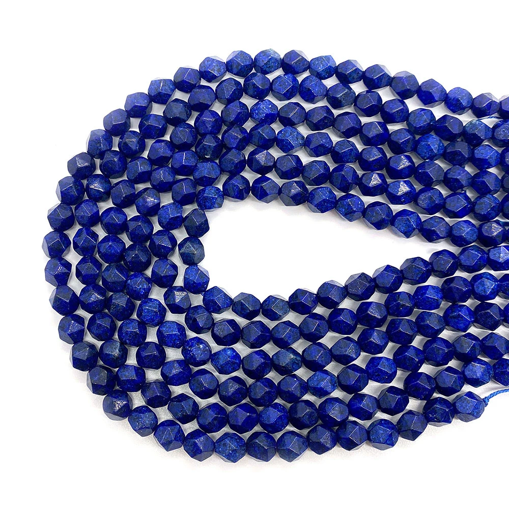 

Lapis Lazuli Natural Stone Round Loose Beads Facet Beads 6 8 10mm Select Size for Jewelry Making DIY Necklace Bracelet Earring